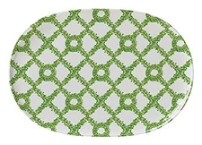 Merritt - Melamine Serving Tray - Topiary Trellis - 17" x 12"