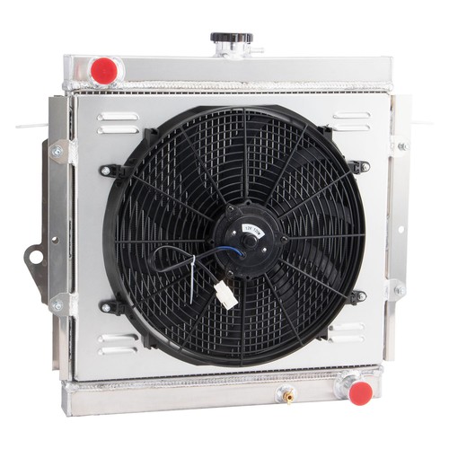 3 Row Radiator&Shroud Fan Fit 1985-1992,86 Toyota Land Cruiser FJ70 FJ73 FJ75 MT - Picture 3 of 10