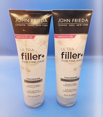 2 Pack John Frieda Ultra Filler + Thickening Shampoo & Conditioner 8.3 Oz Each