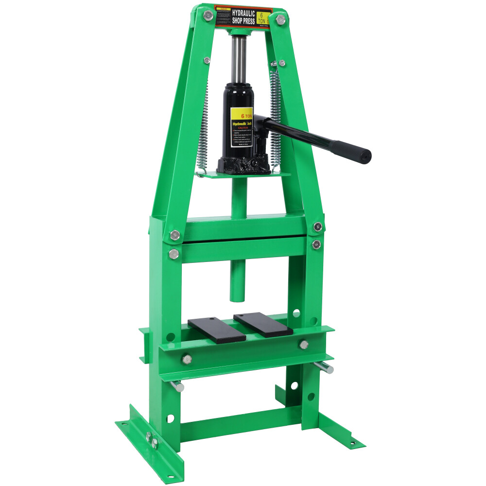 Hydraulic Power Units 6-Ton Benchtop Hydraulic A-Frame Shop Press w/Press Plates