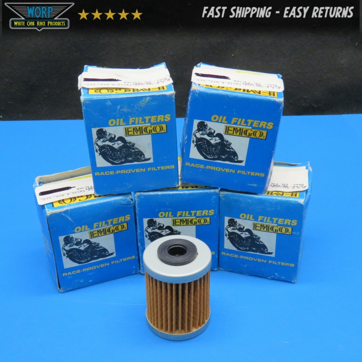 LOT OF 5 UNITS Emgo 10-26958 56-8861 Oil Filter KTM 200 400 450
