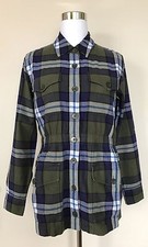 Equipment Monroe Plaid Cotton Jacket - Size Small