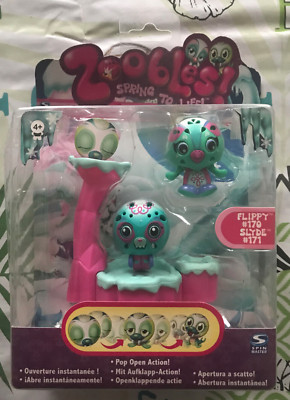 ZOOBLES! SPRING TO LIFE CHILLVILLE '' FLIPPY und SLYDE '' (170) UND (171) NEU