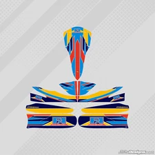 2016 FA ALONSO STYLE FULL KART STICKER KIT TO FIT M5 B/WORK KARTING  JakeDesigns
