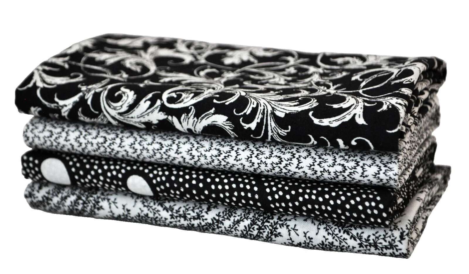 Fat Quarters, Bundles Black Apparel-Dress Clothing Craft Fabrics