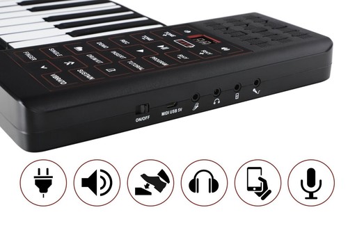 Tastiera Pianola Musicale Arrotolabile 88 Tasti Pianoforte USB MIDI Portatile - Foto 8 di 9