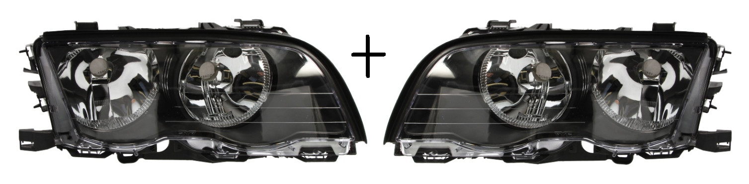 Phare avant gauche droite E46 pour BMW 3 1998-2005 bloc optique électrique avec moteur