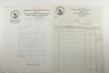 1929 Lamson Goodnow Devoe & Raynolds Co Boston MA Letter Invoice Ephemera P989C