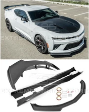 For 16-Up Camaro ALL | Refresh ZL1 1LE Style Front Lip Side Skirts Rear Spoiler