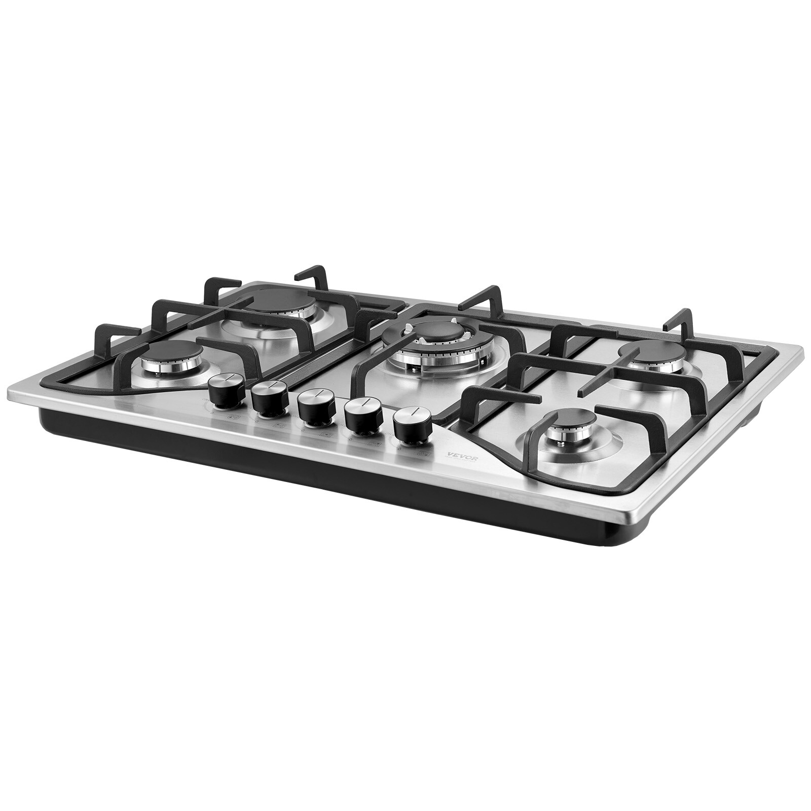 VEVOR 30" Gas Cooktop Stove Top 5 Burners LPG/NG Dual Fuel Stainless Steel eBay