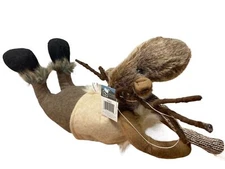 Sullivans Decor Plush Sliding Moose with Vest and Boots 13 inches Stuffed 