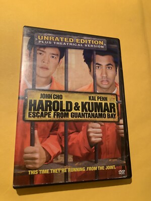 Harold & Kumar Escape From Guantanamo Bay DVD 2008  Unrated Edition Pre-owned