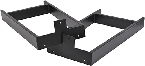 Patas de mesa negras industriales patas de escritorio patas de muebles de alta resistencia 16"-32" H 2 piezas - Imagen 22 de 35