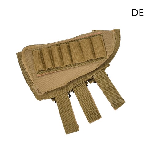 Tactical Hunting Rifle Shotgun Buttstock Cheek Rest Ammo Shell Mag Pouch Holder - Picture 8 of 11