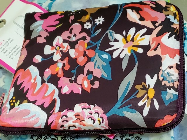 vera bradley packable tote bag
