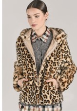 Weill léopard Blouson Veste Doudoune 38 40 fausse fourrure État  Neuf