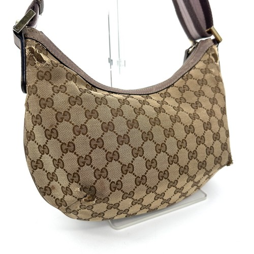 GUCCI Shoulder Bag GG Canvas 181092 Brown Authentic - Picture 3 of 24