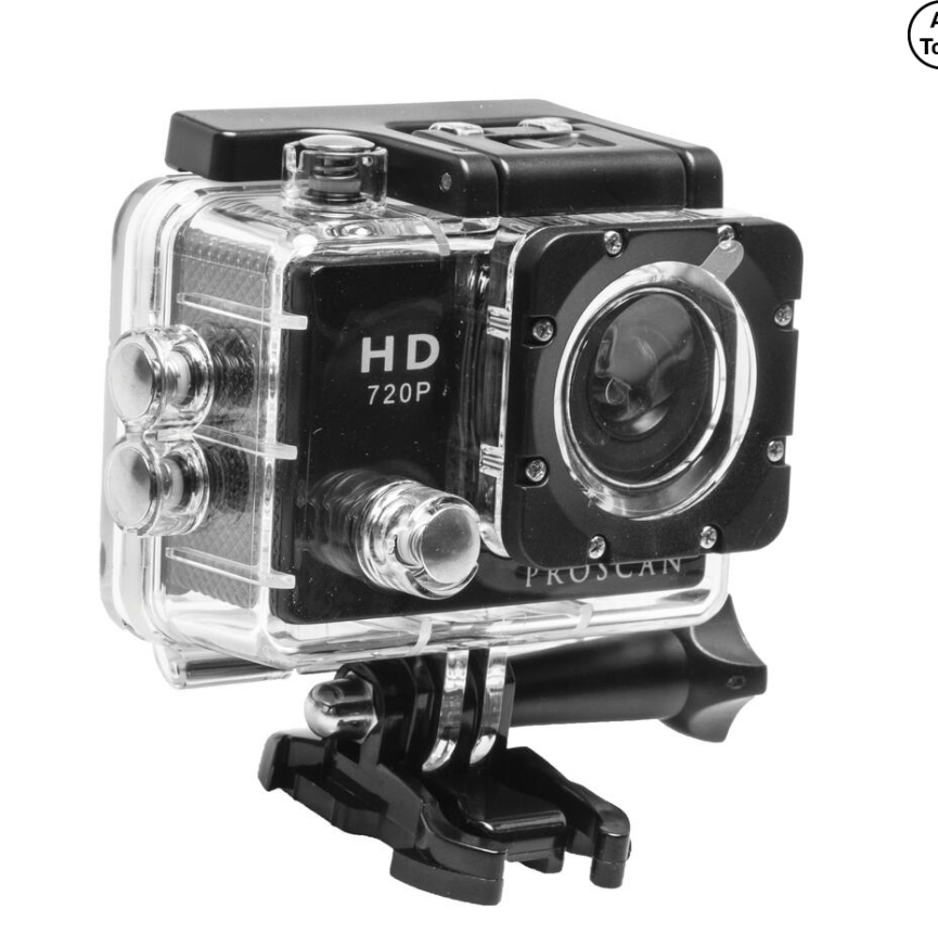 SYLVANIA SAC2100-PDQ Waterproof Action Camera with Waterproof Case