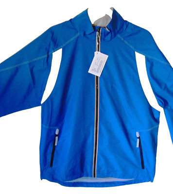 Men's North End Unisex Nautical Blue/Gray Luster/ Track Jacket - Size Medium NWT