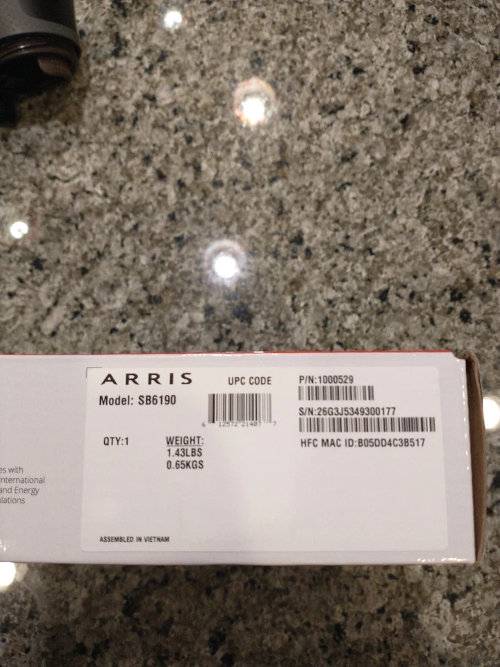 ARRIS SURFboard SB6190 DOCSIS 3.0 32 x 8 Gigabit Cable Modem , Comcast Xfinity - Image 2 of 3