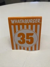 Number 35 Whataburger Table Number Tent