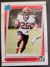  2021 Panini Donruss Rated Rookie #314 Chris Evans, Cincinnati Bengals