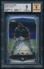 2014 Topps Chrome Rookie Autograph #203 C.J. Mosley rc BGS 9 Mint