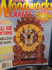 Creative Woodworks  Crafts December 1996 Magazine-Santa/Wilderness Plaque/Hot R