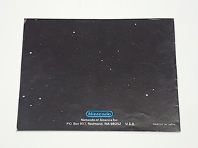 Golf Authentic Original NES Nintendo Manual Only