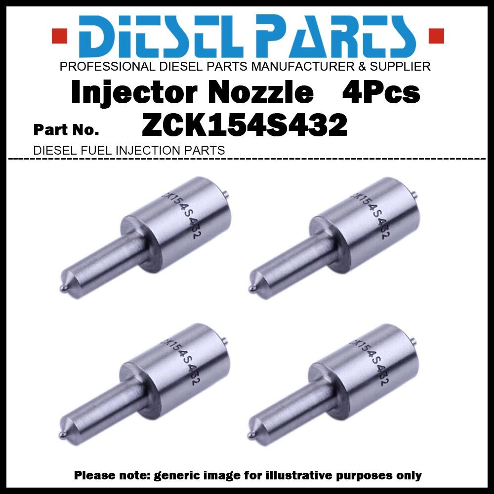 4x Diesel Fuel Injector Nozzle Tips ZCK154S432 for Dongfeng Foton