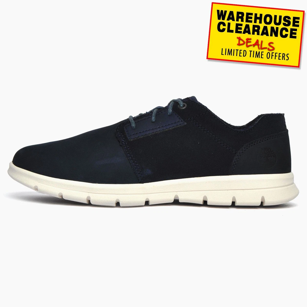 Timberland Graydon Oxford Mens Leather Lace Up Casual Fashion Dress Shoes Navy