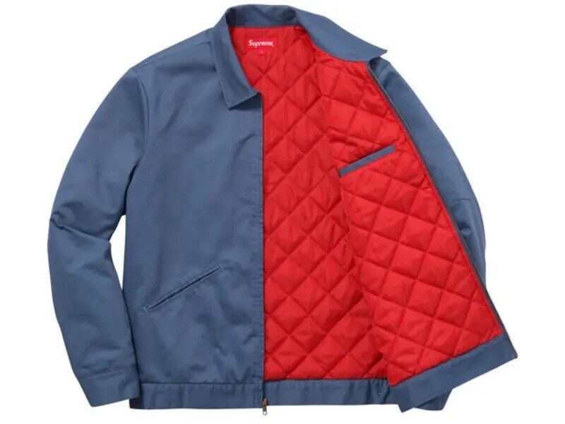 Supreme X PlayBoy FW16 Work Jacket Blue XL BRAND NEW Supreme X PlayBoy FW16 Work Jacket Blue XL BRAND NEW