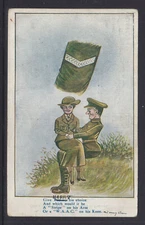 1918  MILITARY POST CARD IN GOOD CONDITION
