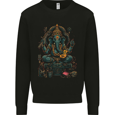 Ganesha Hindu God Ganapati Elefant Kinder Sweatshirt Pullover