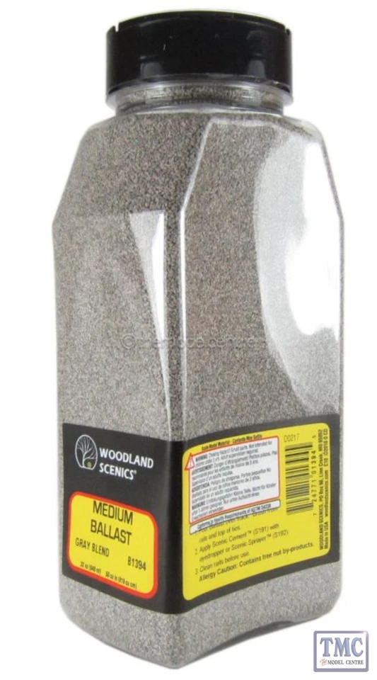 B1394 Woodland Scenics Shaker Grey Blended Medium Ballast