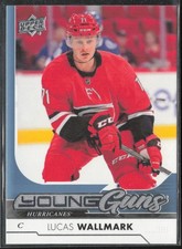 2017-18 UD Series 1 Lucas Wallmark 207 Young Guns RC