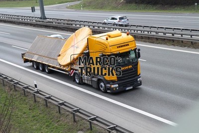 LKW Foto Scania R-series Pritschen-LKW/tarpaulin Deutschland gelb LIEBHER #h6qq