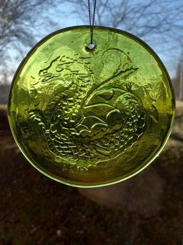 Blenko DRAGON Suncatcher Ornament Glass