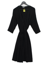 Everlane Wrap Midi Dress S in Black