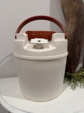 True Value Plastic water Jug White with Handle and Lid, Round, Original