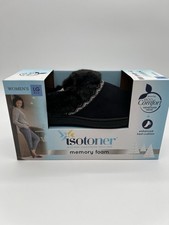 Isotoner Memory Foam Eco-comfort In Or Outdoor Slippers Large