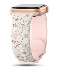 Flower Silicone Band For Apple Watch 38–49mm, iWatch Series 1–9/SE/Ultra Strap