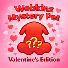 Webkinz Valentine's Mystery Pet CODE ONLY Messaged Same Day