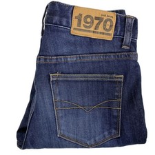 Just Jeans Mens Regular Stretch Straight Worn Look Jeans Size 28 Measured GUC JH