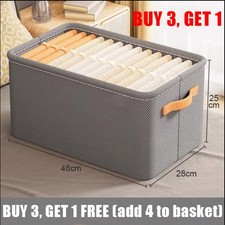 1PCS Pants Clothing Storage Box Wardrobe Clothes Storage Organizer Underwear UK