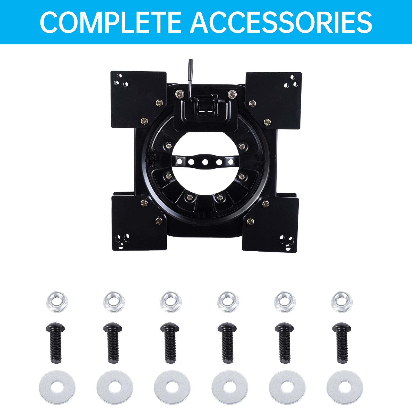 Universal Car Van Motorhome Seat Swivel Base Turntable Rotatable Adaptor Truck thumbnail 3