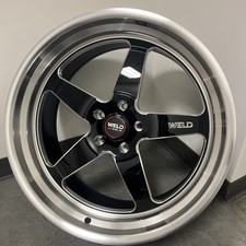 22 Staggered Weld S104 Ventura Black Milled Rims 5x127 O.b.s Chevy Silverado