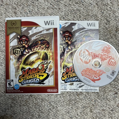 Mario Strikers Charged (Nintendo Select Wii, 2007) TESTED + CIB Complete