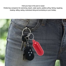 5Pcs Plastic Key Float Floats Keychain Floating Key Chain for Swimming Beach