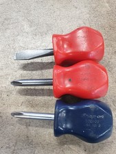 Snap-On SDD 3 Short Dumpy Screwdrivers (Phillips and Slotted Pozi)